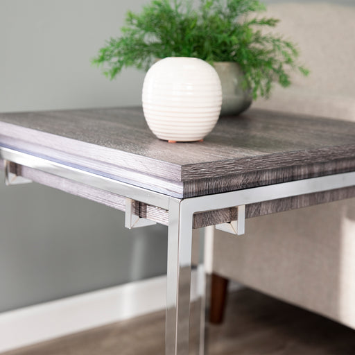 Two-tone, high shine side table Image 2