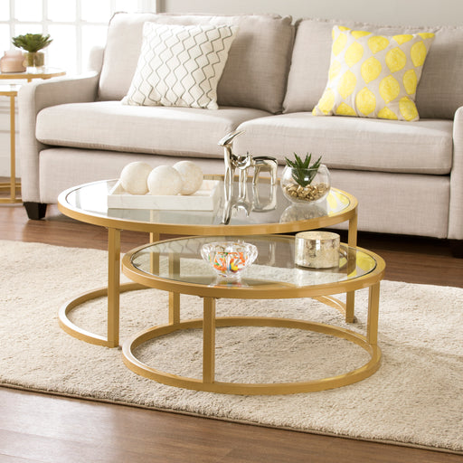 Set of 2 nesting coffee tables Image 1