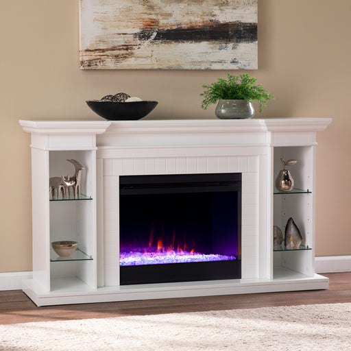 Fireplace curio w/ color changing flames Image 1