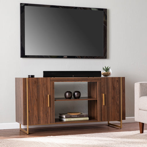 Media console w/ gold accents Image 1