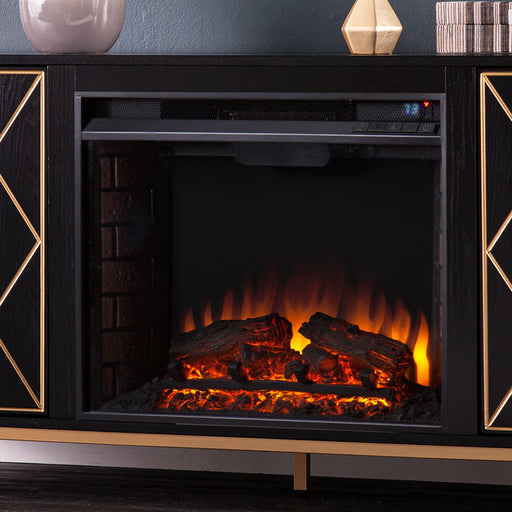 Indoor electric firebox w/ remote-controlled features Image 1