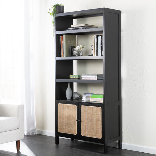 Tall bookcase w/ concealed storage Image 1