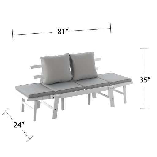 Outdoor loveseat or settee lounge Image 2